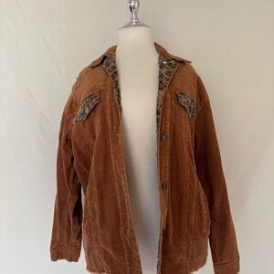 Corduroy Long sleeve Leopard